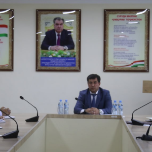 Торжественное собрание, посвящённое 31-й годовщине Конституции Республики Таджикистан в Агентстве по гидрометеорологии