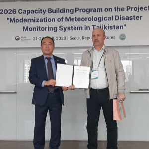 Барномаи ҳамкории Корея–Тоҷикистон дар соҳаи метеорология